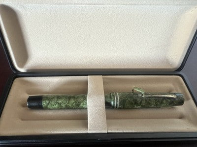 Stilor Pen Fountain Pen Extra Celluloid Marbled Marking Vintage '30