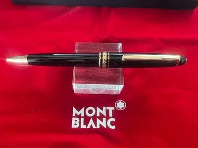 🔴 MONTBLANC penna sfera Meisterstück Classica profili oro rosa garanzia NOS