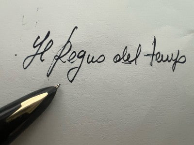 Parker Stylo-Plume Stylo à Plume 61 Gris Or Flèche Doré Gravé Vintage
