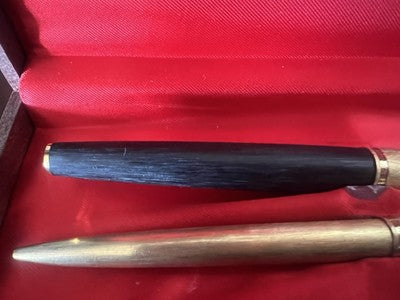 🔴 AURORA 98 penna stilografica pennino ORO e penna sfera dorate vintage