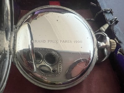 🔴 ZENITH orologio tasca Ferrovie Stato Gran Prix 1900 ASSEGNATO capo stazione