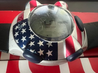 🔴 SWATCH orologio uomo FLOATING DOT USA Irony Beat YQS1000 vintage 1998