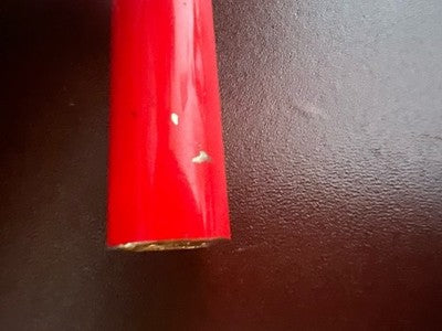 🔴 MARUMAN accendino lacca rossa cilindrico funziona vintage