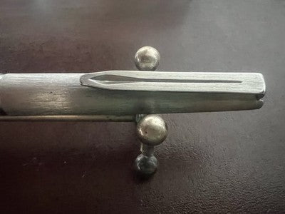 Aurora Pen Ball 98 Resin Satin Hooded Metal Marking Vintage