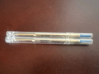 🔴 AURORA refill ink pen BLUE M Wagon refill replacement 2 PIECES 