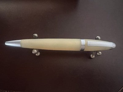 Osama Stylo-Plume Sphère Doux Corps Effet Soie Profils Chrome Écrit Vintage