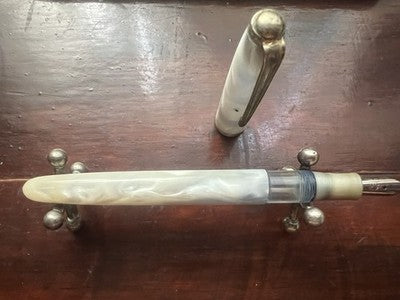 🔴 MONTEGRAPPA penna stilografica celluloide effetto madreperla garanzia vintage