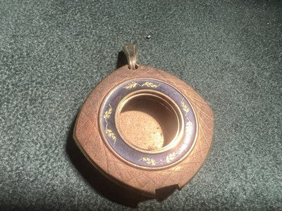 🔴 CASSA orologio tasca donna SMALTI da revisionare parti vintage