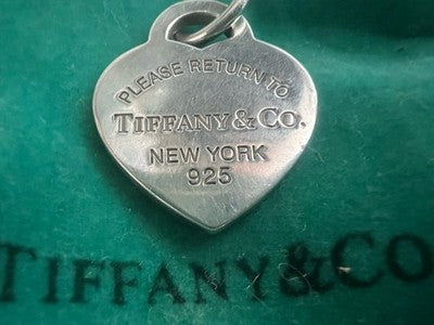 TIFFANY &amp; CO. Herzanhänger Silber 925 Mit Doppelpunzen Und Etui 