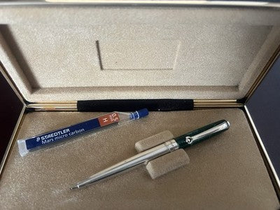 🔴 MONTEGRAPPA matita portamine argento 925 lacca verde mini vintage rara