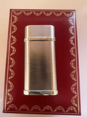 🔴 CARTIER accendino CA120116 finitura platino libretti garanzia e scatola NOS