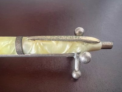 🔴 Matita meccanica celluloide marmorizzata a ragno con mine 1,4 vintage 1940