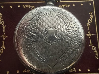 🔴 Orologio tasca ARGENTO 800 donna da revisionare parti vintage Chiavetta 9