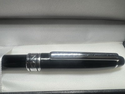 BALENCIAGA Black Lace Pen With Cromados Perfiles Presión Mechanism 