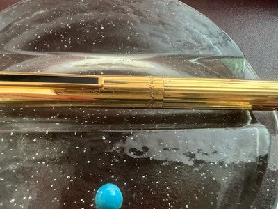 Dupont Pen Sphere Silver Solid 925 Marking With Warranty Pencil Case