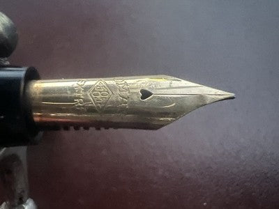 🔴 OMAS penna stilografica 556/S Extra cappuccio dorato pennino ORO Brevetto 445