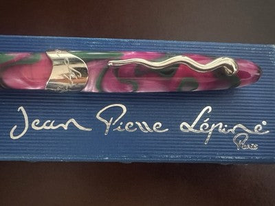 Red Jean Pierre Lépine Fountain Pen Samba 1993 Pink Green Nib M New NOS