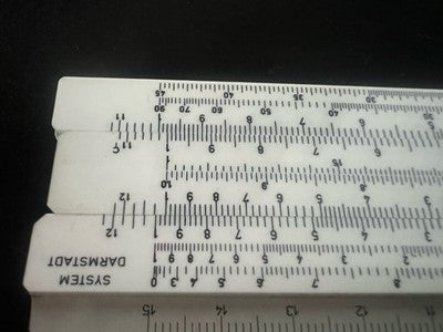 🔴 LOGAREX 27302 Darmstadt Slide Rule with Vintage Case 
