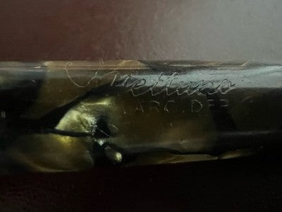 🔴 NETTUNO penna stilografica celluloide Docet pennino ORO flessibile vintage