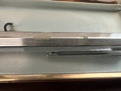 🔴 BALLOGRAF penna sfera EPOCA cromata pulsante a scatto inserto nero 3