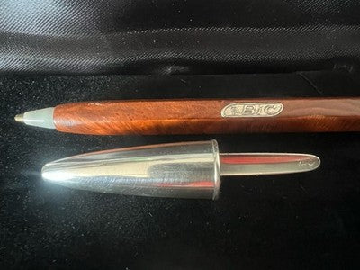 🔴 BIC penna sfera ARGENTO 925 Silver Anniversary Edizione Limitata astuccio NOS