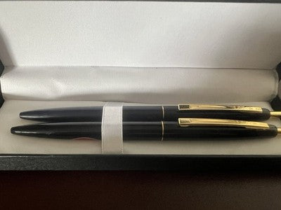 🔴 BIC penne a sfera Clic Mexico blu e nera clip dorata vintage 2 pezzi
