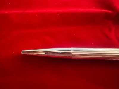 🔴 MONTBLANC penna sfera Noblesse in metallo cromato lucido scrive vintage