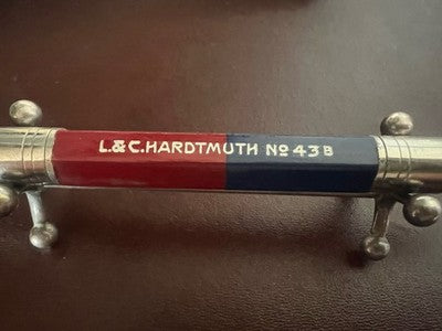 Hardtmuth L. & C. Pencil No. 43B Bicolor Koh-I-Noor Rare Vintage