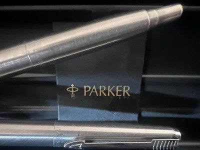 Parker Set Pen Sphere + Mechanical Pencil Steel Brushed CT Scrivono Vintage