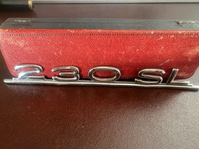 Mercedes ‑ Benz Badge Car Chrome-Plated 230SL Steel Pins W111 Original Vintage