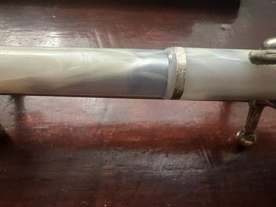 Montegrappa Stylo-Plume Stylo à Plume Celluloid Effet Nacre Garantie Vintage