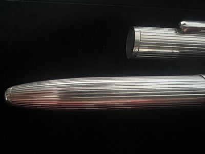 🔴 LECCE PEN penna stilografica ARGENTO 925 MASSICCIO iridium M forte peso