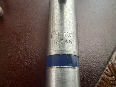 🔴 PENTEL penna PG 200 cromata refill ricaricabile vintage 1 GENERAZIONE