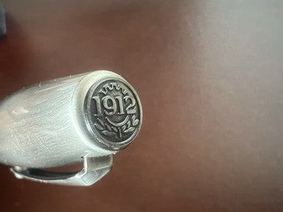 Montegrappa Stylo-Plume Sphère Fortuna Argent Mule Avec Trousse NOS