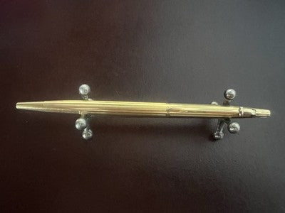 🔴 CARAN D'ACHE penna sfera Madison placcata oro scrive garanzia astuccio