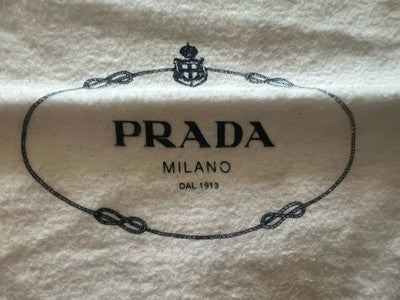 🔴 PRADA sacca borsa accessori anti polvere o viaggio L 22 h 33 cm originale