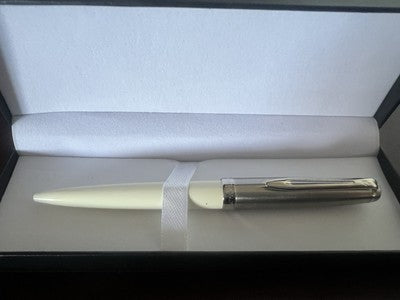 🔴 WATERMAN penna sfera Embleme cromata satinata panna profili lucidi scrive
