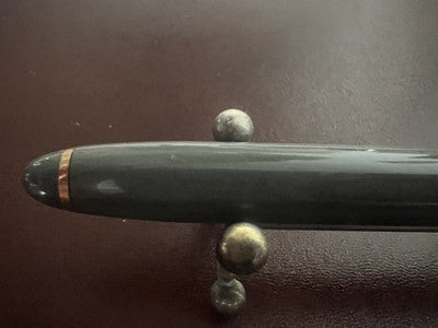 🔴 PEN CO penna stilografica grigia 53 pennino a diamante ORO 14 kt vintage