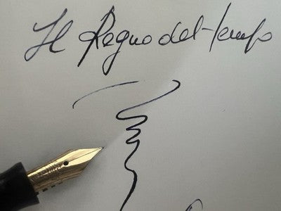 TIBALDI Fountain Pen Unbreakable Celluloid Green Gold Nib Vintage