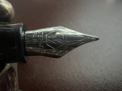 Waterman Pen Fountain Pen Emisphere Lacquer Black Pen F With Cartridges