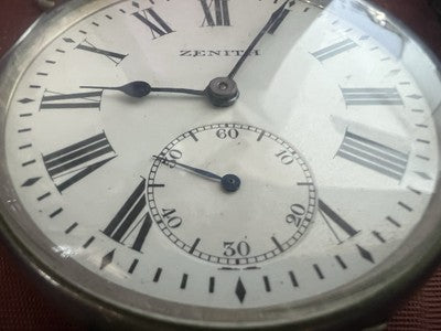 🔴 ZENITH orologio tasca Ferrovie Stato Gran Prix 1900 ASSEGNATO capo stazione