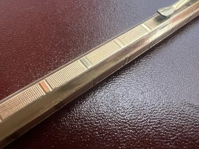 Pencil Mechanical Plated Gold Section Octagon Charging Tip Vintage A