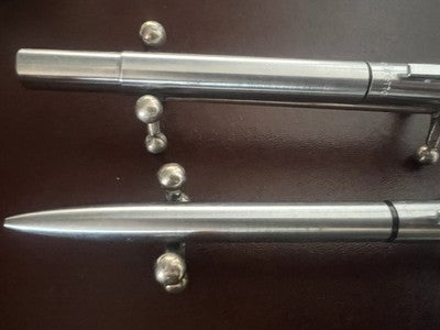 AURETTA Chrome Ballpoint Pen By Aurora Luxury Vintage Writing A 