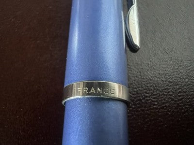 Waterman Stylo-Plume Sphère Laque Violet Satin Finish Chrome Écrit Vintage 