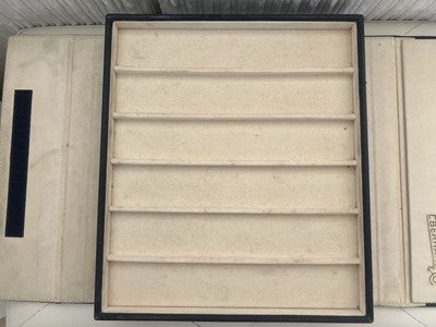 🔴 EBERHARD scatola orologi polso uomo cofanetto custodia pelle 12 POSTI vintage