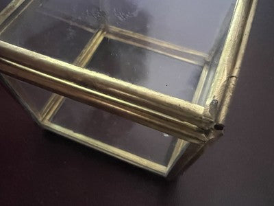 Expositor Pocket Watch Brass Box Carries Joys Square Vintage