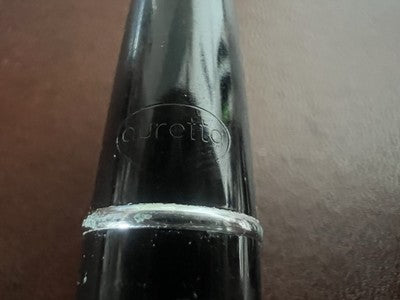 🔴 AURETTA penna stilografica nera By Aurora con cartucce vintage 1970 P