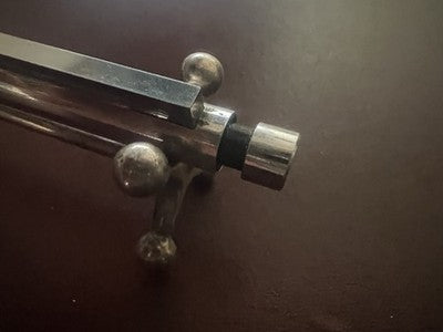 🔴 LAMY 252 penna sfera placcata ARGENTO multi sfaccettata scrive vintage