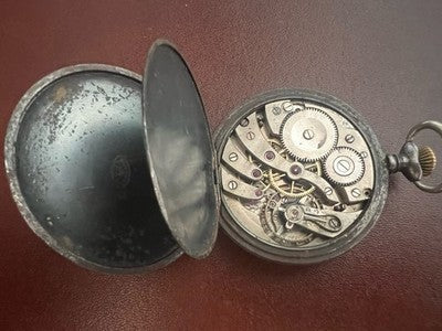 Postala Taschenuhr Anker Porzellan Vintage Teile Ersatzteile Reparatur