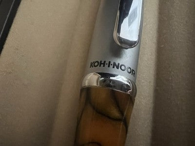 Koh-I-Noor Stylo-Plume Sphère Résine Marbré Brillant Et Laque Écrit Vintage